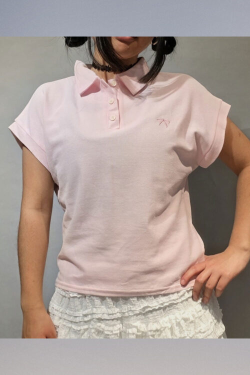 Polera Piqué Bordado Moño