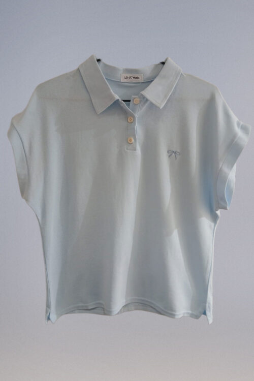 Polera Piqué Bordado Moño - Imagen 6
