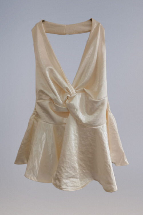 Top Satén Cuello Halter - Imagen 5