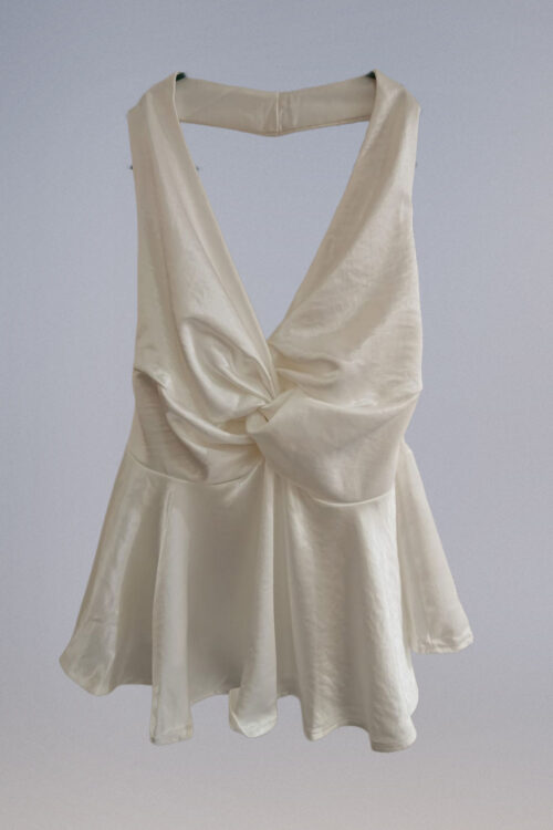 Top Satén Cuello Halter - Imagen 3