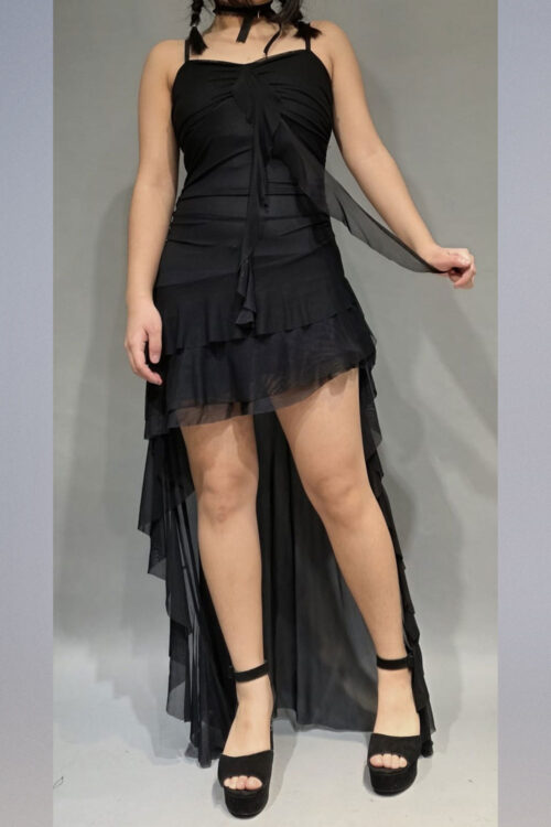 Vestido Tull Asimétrico