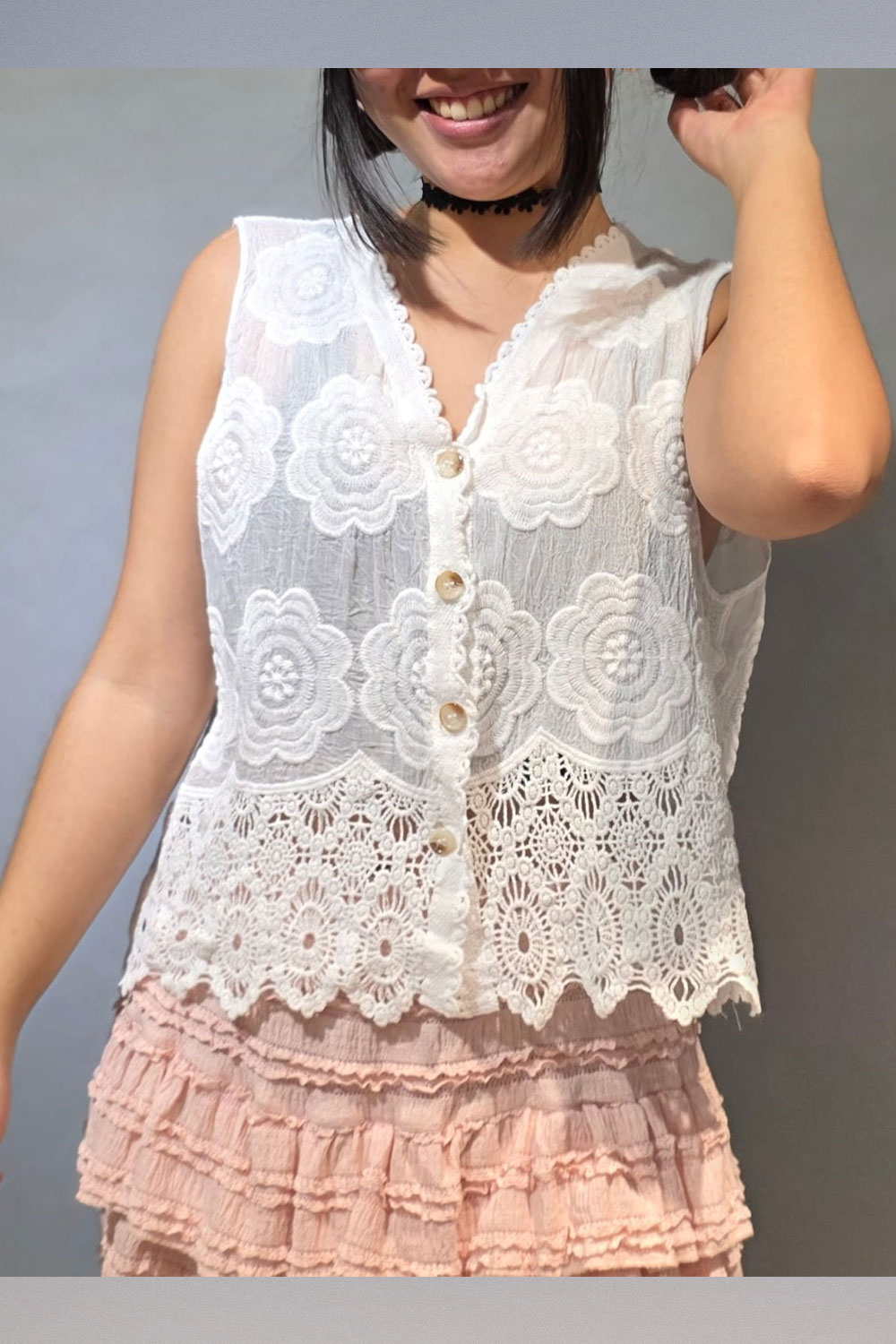 Chaleco Broderie - Imagen 2