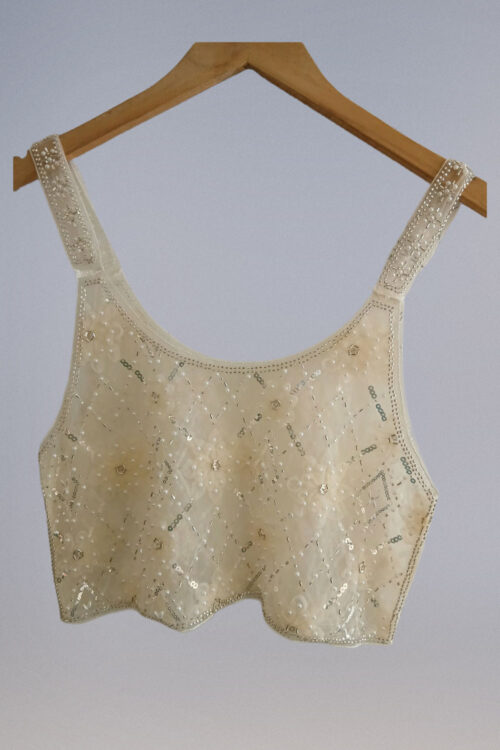 Crop Top Transparente con Pedreria - Imagen 4