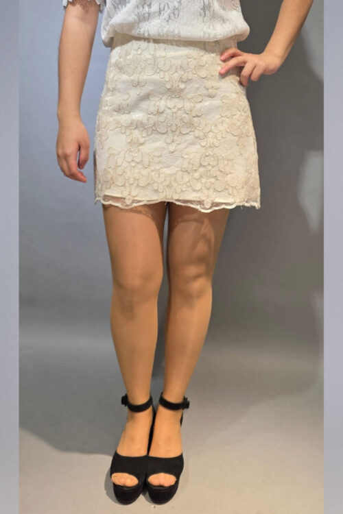 Minifalda de Encaje Floral
