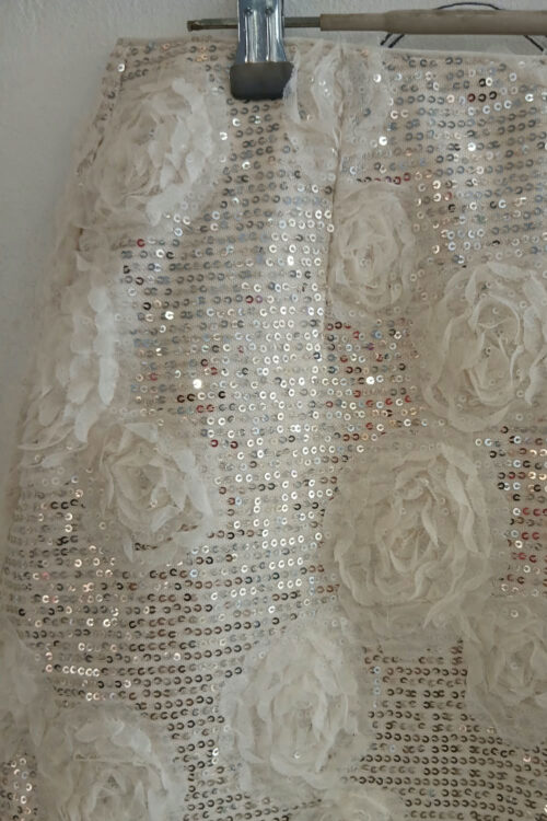 Minifalda Lentejuelas con Flores - Imagen 4