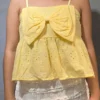 Top broderie con Moño