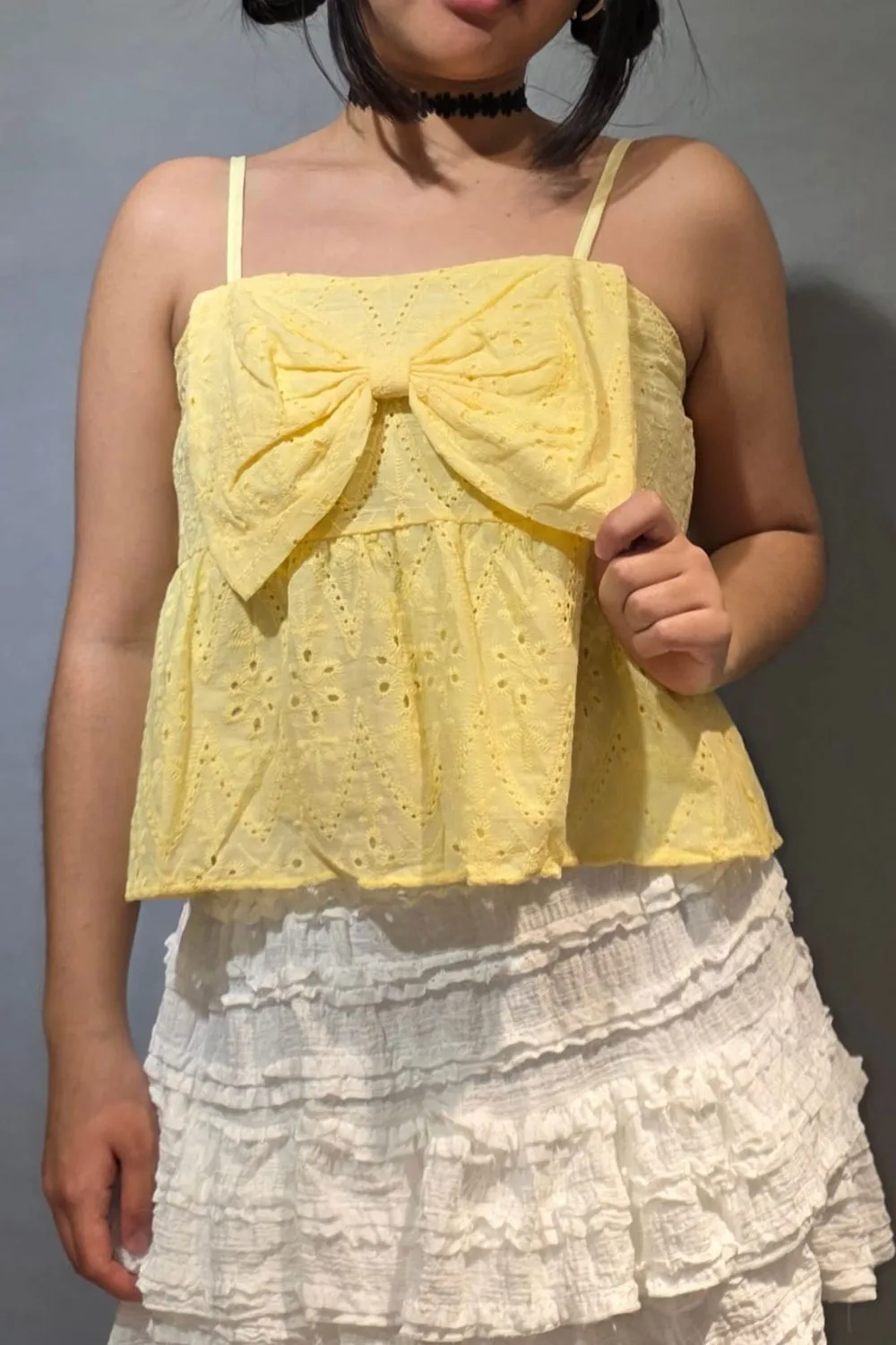 Top broderie con Moño - Imagen 2