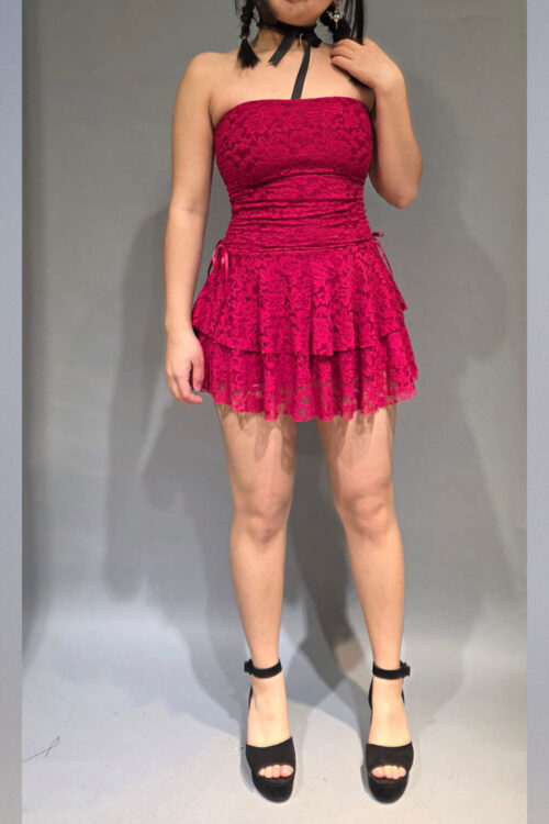Vestido Encaje Strapless
