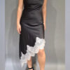 Vestido Lencero Asimétrico de Raso